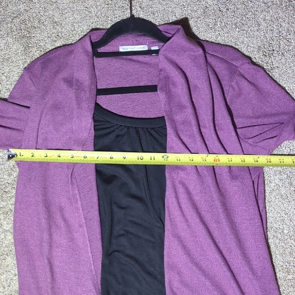 Notations Women's Lavender Open-Front Blazer - Picture 6 of 8